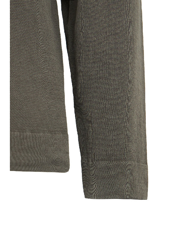 Crewneck Cotton Long Sleeve Top - Image 4