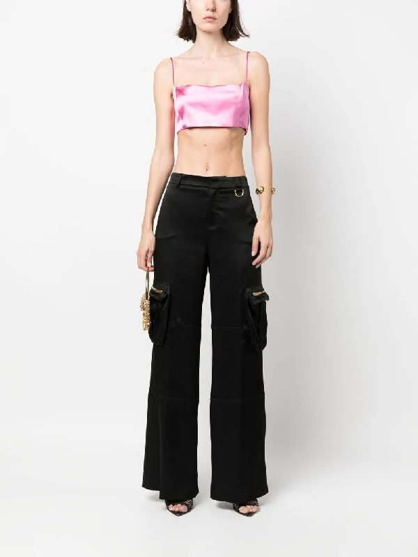 Satin Pocket Cargo Pants - Image 2
