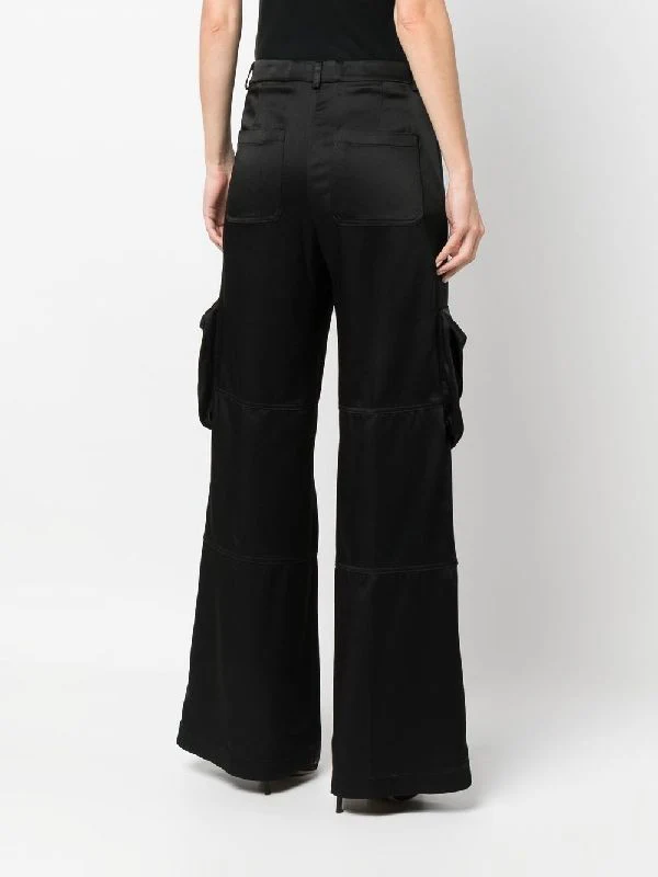 Satin Pocket Cargo Pants - Image 4