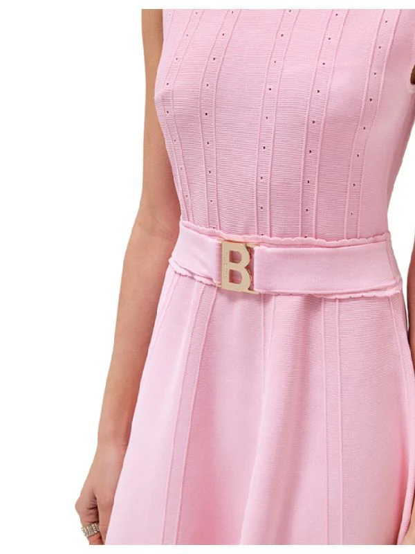 Logo Belt Detail Mini Dress - Image 4