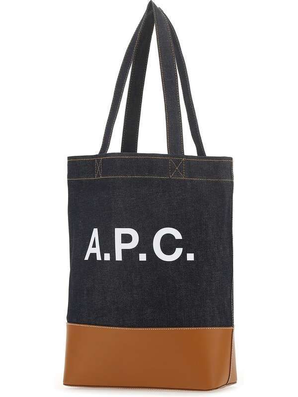 Axelle Logo Denim Shopper Bag - Image 2