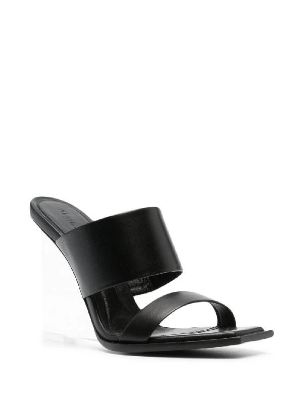 Shard Clear Wedge Sandal Heels - Image 2