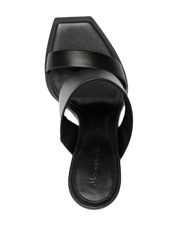 Shard Clear Wedge Sandal Heels - Image 4