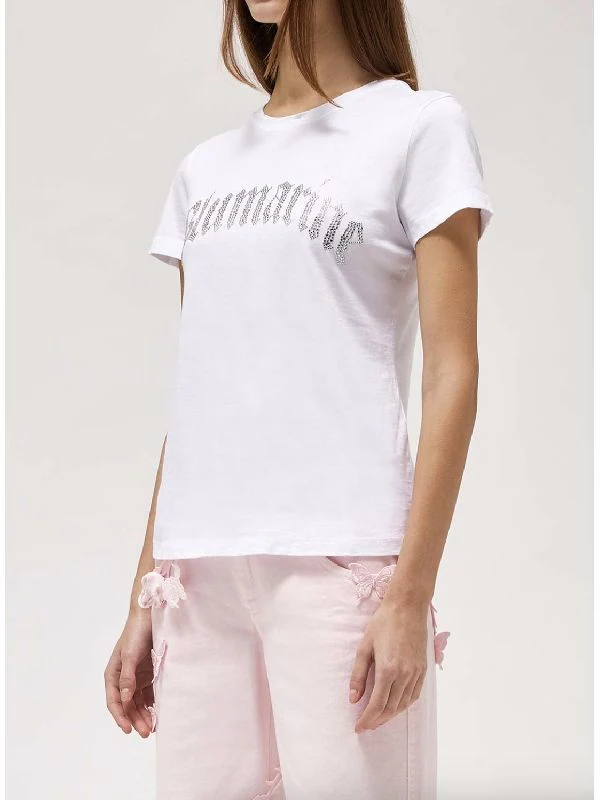 Crystal Logo Cotton T-Shirt - Image 3