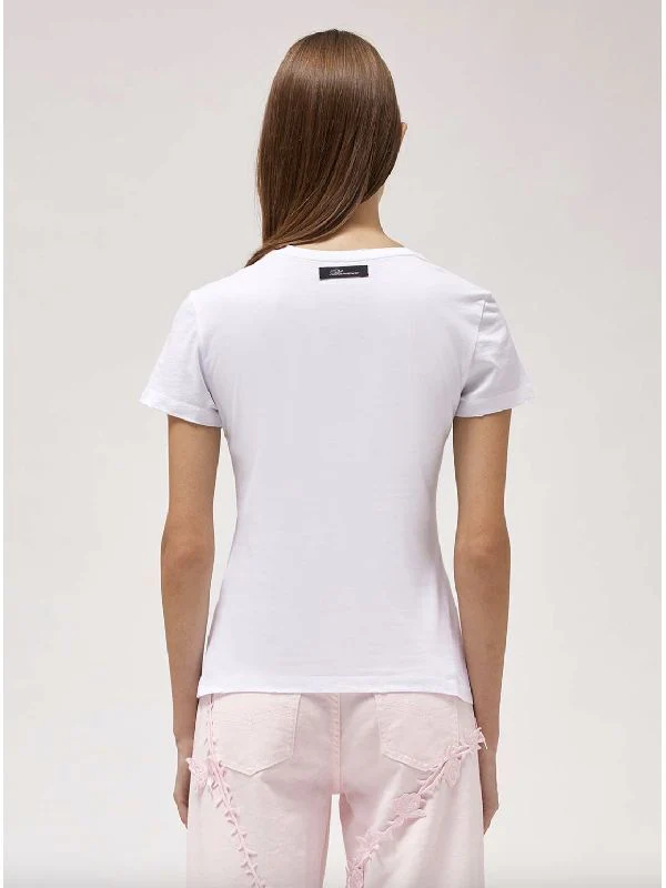 Crystal Logo Cotton T-Shirt - Image 4