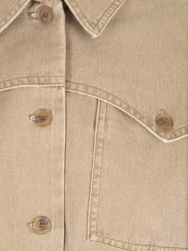 Belted Denim Shirt Jacket - Image 3