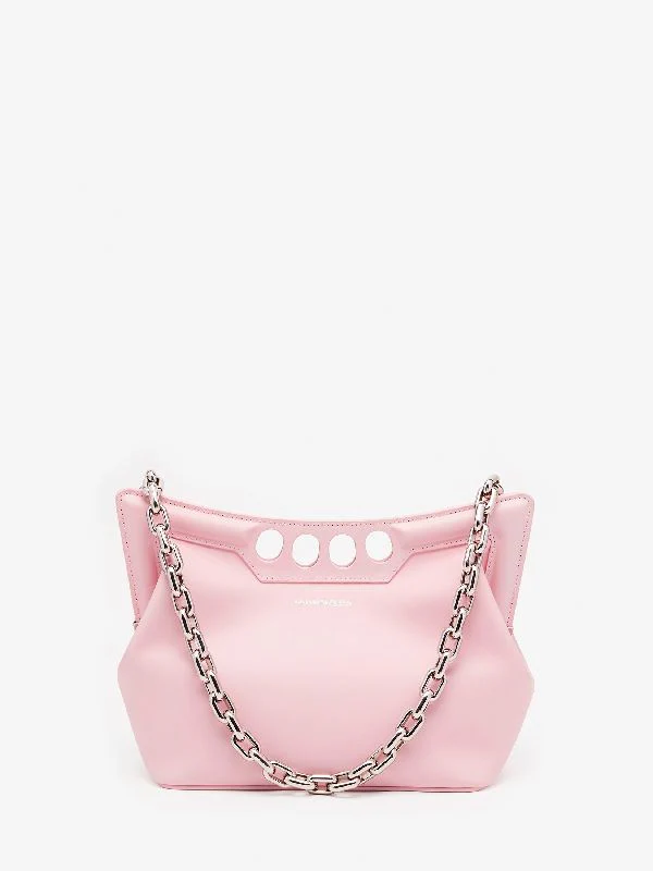 Chain Strap Leather Small Peek Bag - Image 3