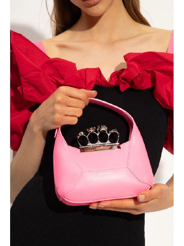 Calf Leather Jewel Hobo Mini Bag - Image 2