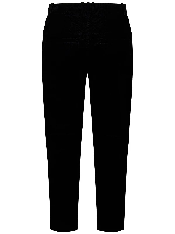 Zip Trimming Cotton Cropped Pants - Image 2