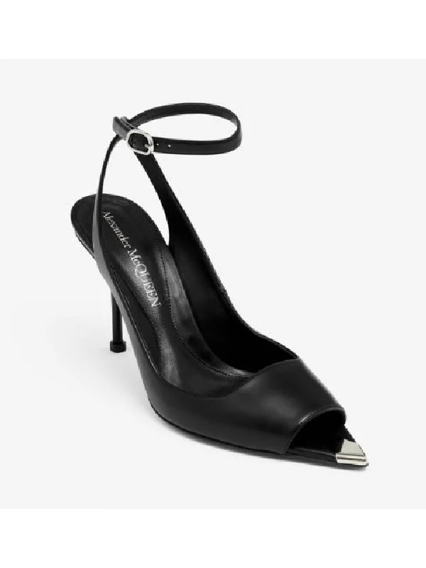 Punk Ankle Strap Leather
  Sandal Heel - Image 2