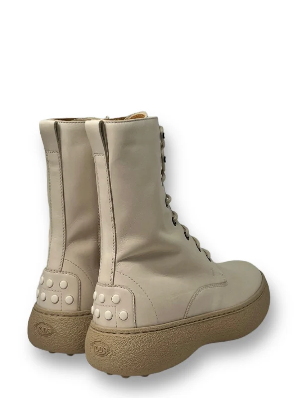Pebble Tab Wg Leather Lace-Up Boots - Image 2