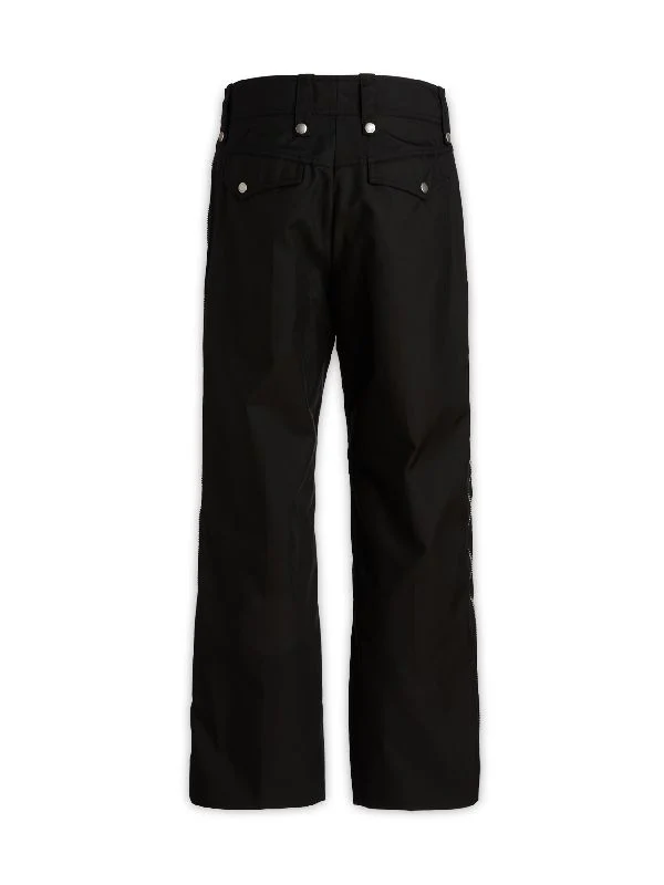 Side Zipper Trimming Wide Pants - Image 2