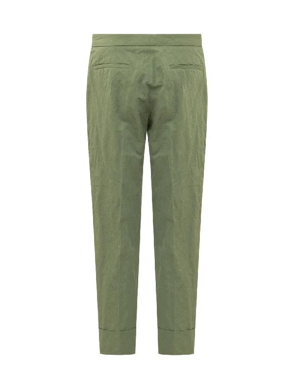 Turn-up Crop Cotton Pants - Image 2
