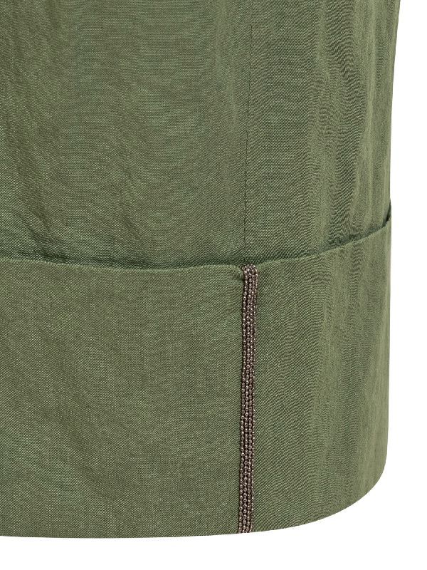 Turn-up Crop Cotton Pants - Image 4