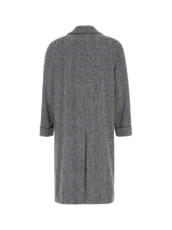 Logo Sleeve Wool Blend Single Coat - Image 2