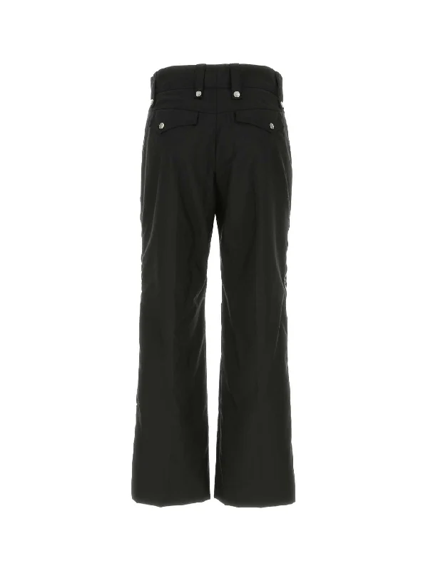 Black Pocket Nylon Pants - Image 2