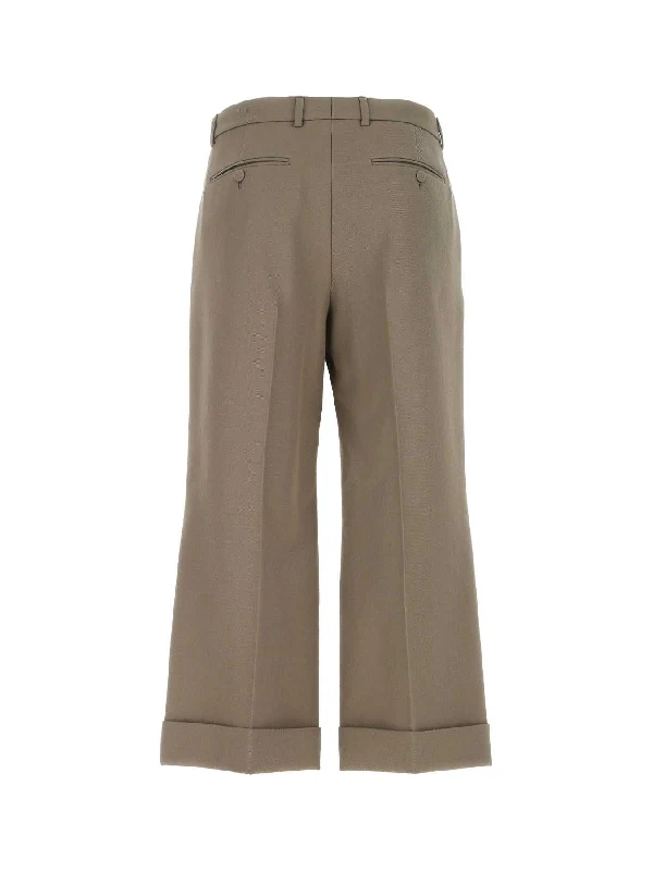 Wool Wide Crop Pants - Image 2
