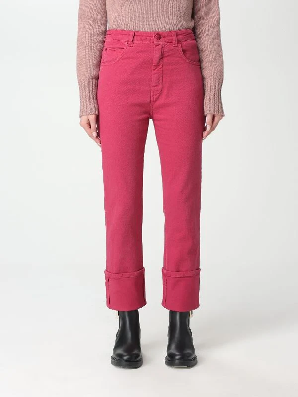 Cotton Straight Turnup Pants - Image 3