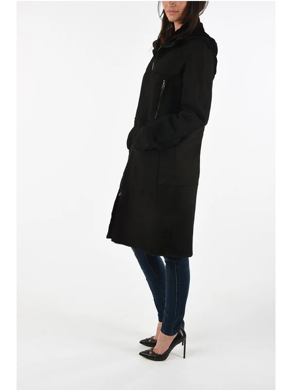 Listy Leather Zip-Up Hooded Coat - Image 4