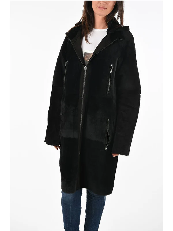 Listy Leather Zip-Up Hooded Coat - Image 5