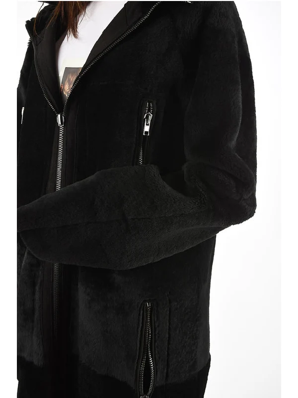 Listy Leather Zip-Up Hooded Coat - Image 7