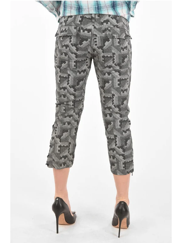 Pacquard Allover Pattern Crop Pants - Image 2