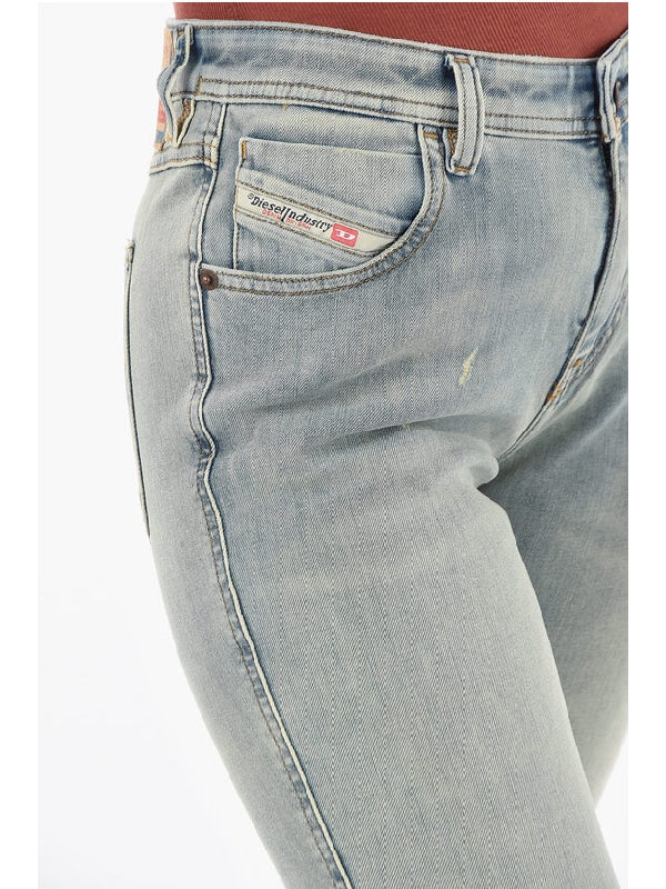 Babhila Back Logo Patch Denim Pants - Image 3