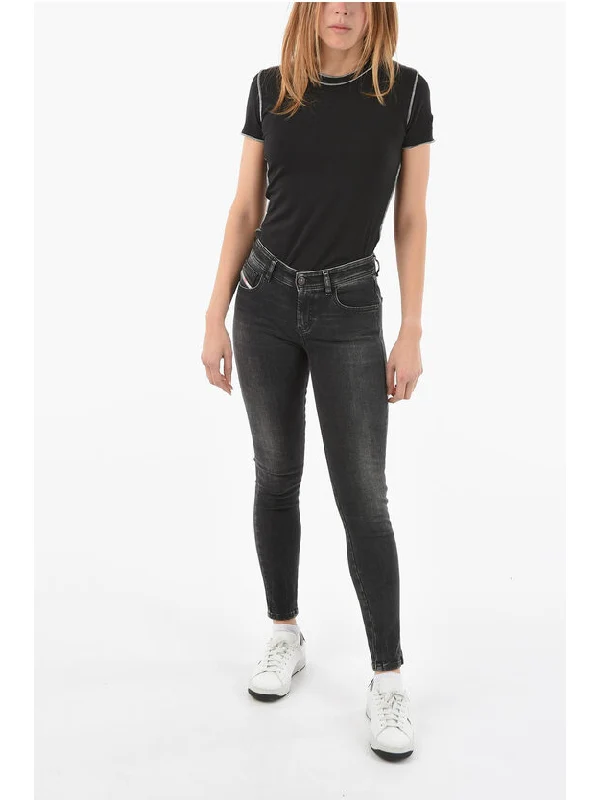 Dark Washed 2017 SLANDY Skinny Fit Jeans Denim Pants - Image 4