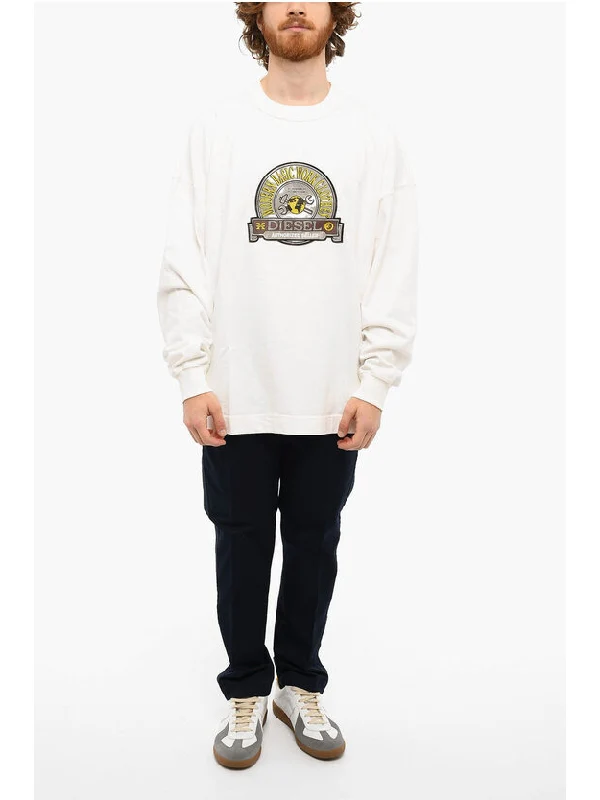 S Patchy Logo Cotton Long Sleeve Top - Image 4