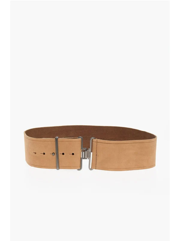 B Army Logo Detail Suede Belt - Image 3