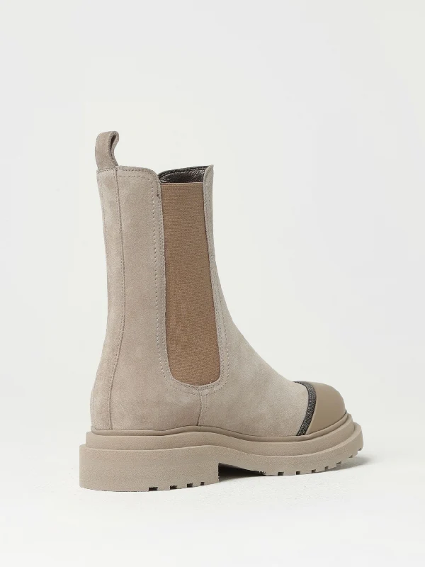 Monili Detail Suede Chelsea Boots - Image 3