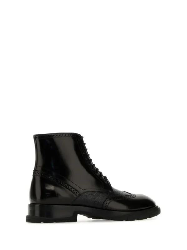 Derby Detail Lace-Up Boots - Image 3