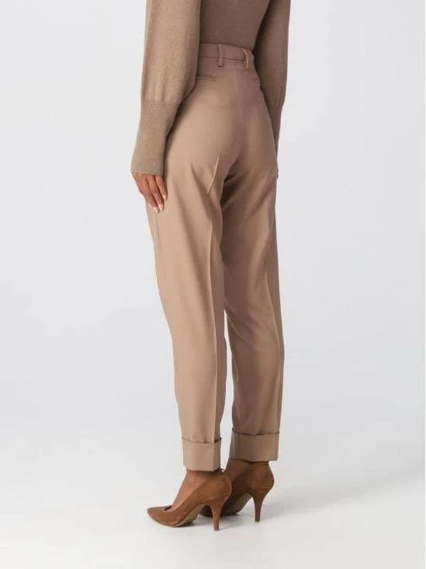 Turn Up Detail Virgin Wool Pants - Image 2