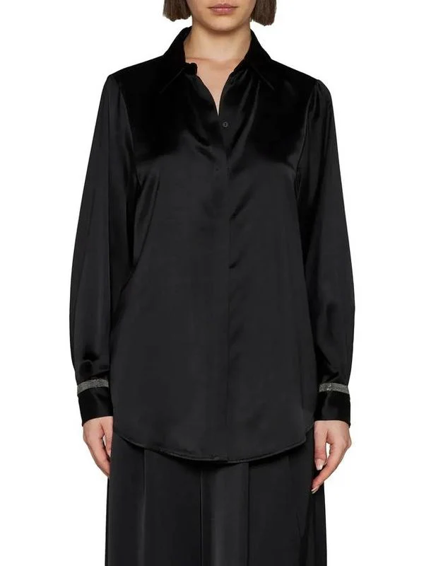 Jewel Detail Wool Blend Shirt - Image 2