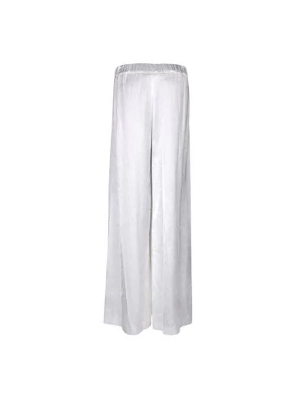 Pleats Detail Wool Blend Pants - Image 2