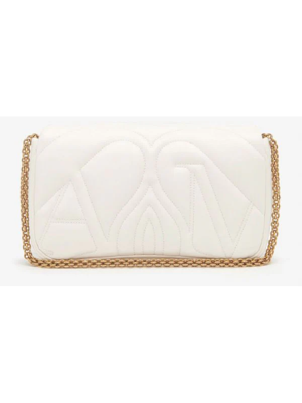 Seal Quilted Chain Shoulder
  Bag - Image 2