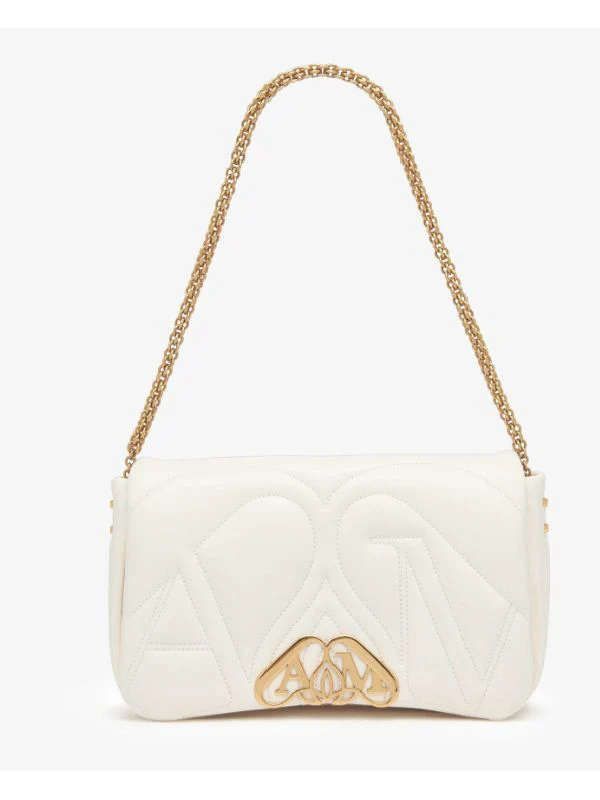 Seal Quilted Chain Shoulder
  Bag - Image 3