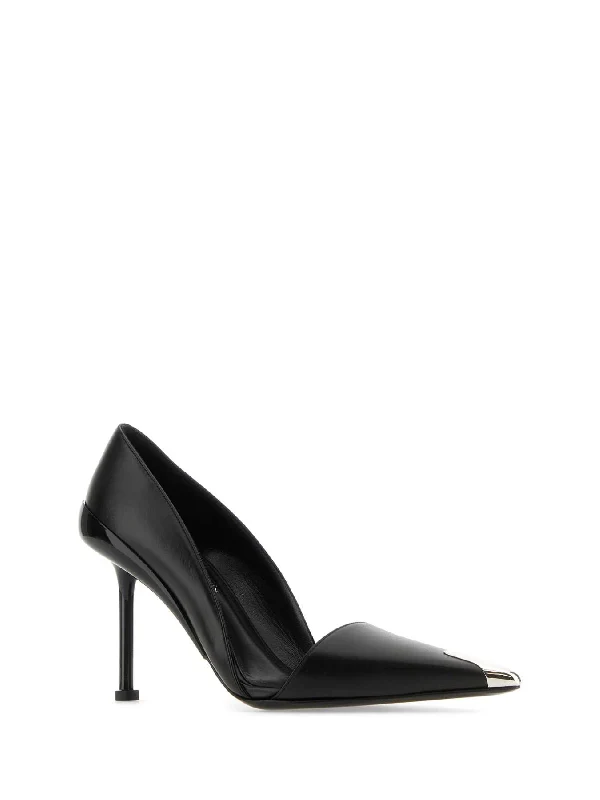 Metallic Toe Leather
  Pumps - Image 2