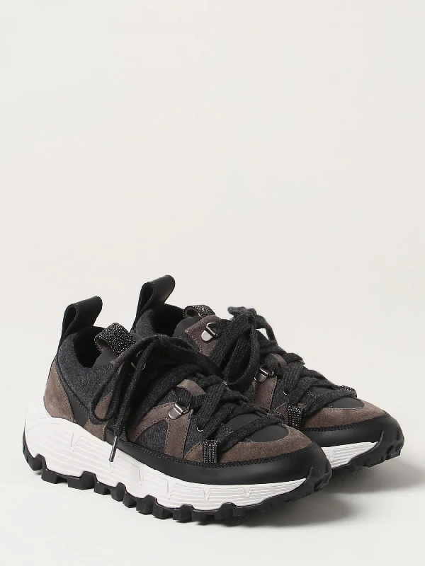 Suede Lace-Up Sneakers - Image 2