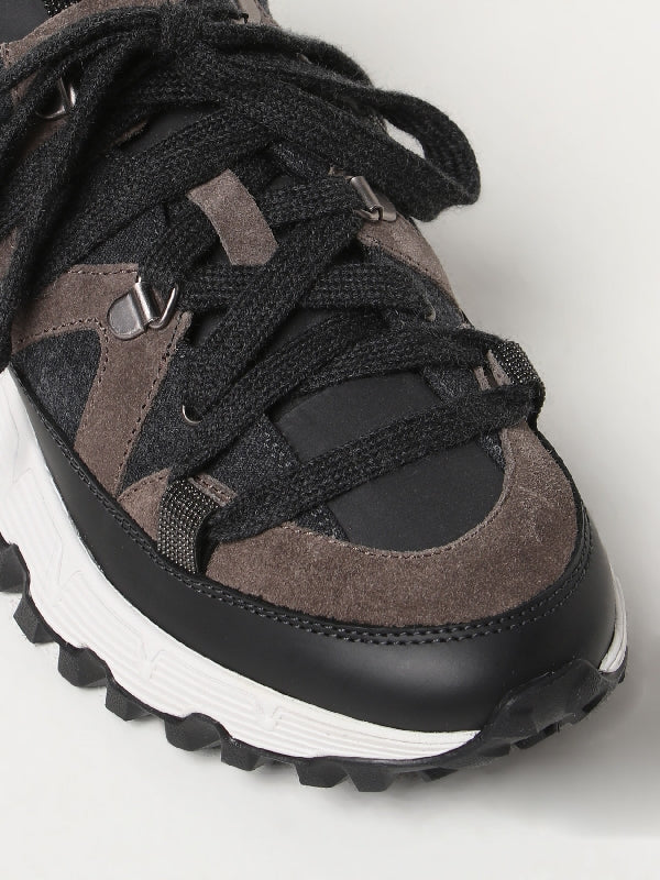 Suede Lace-Up Sneakers - Image 4