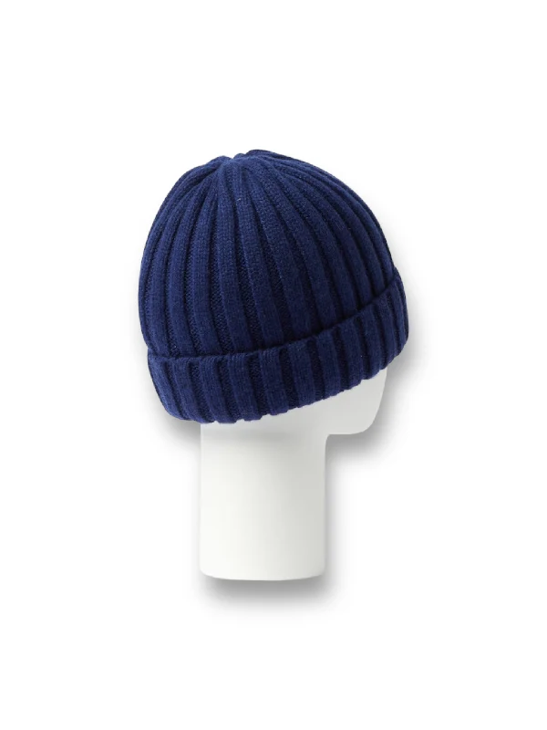 Logo Label Rib Turn-Up Beanie - Image 2