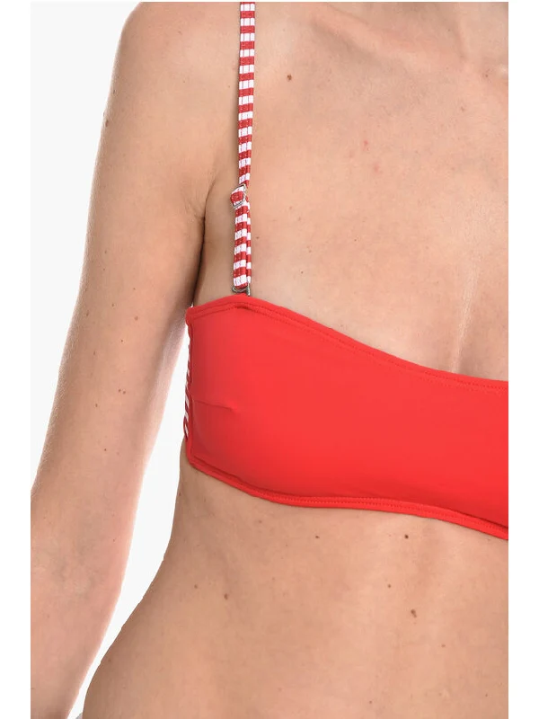 Stripe Trimming Bikini Top - Image 3