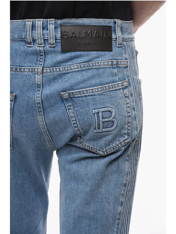 Balmain Blue Denim Pants - Image 3