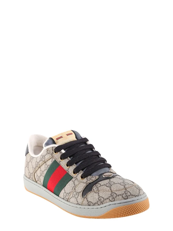 Gucci Beige Low Top Sneakers - Image 2
