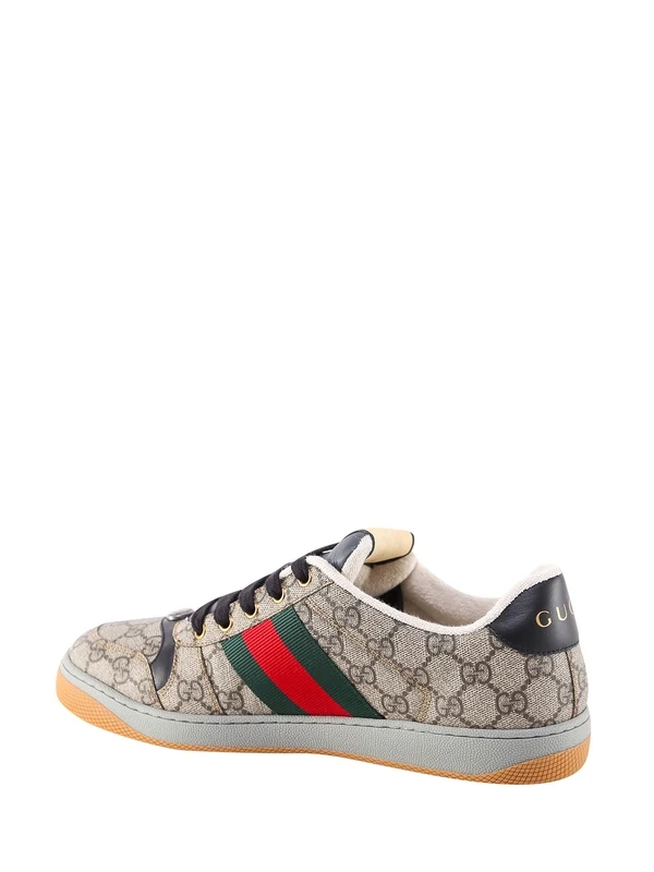 Gucci Beige Low Top Sneakers - Image 3