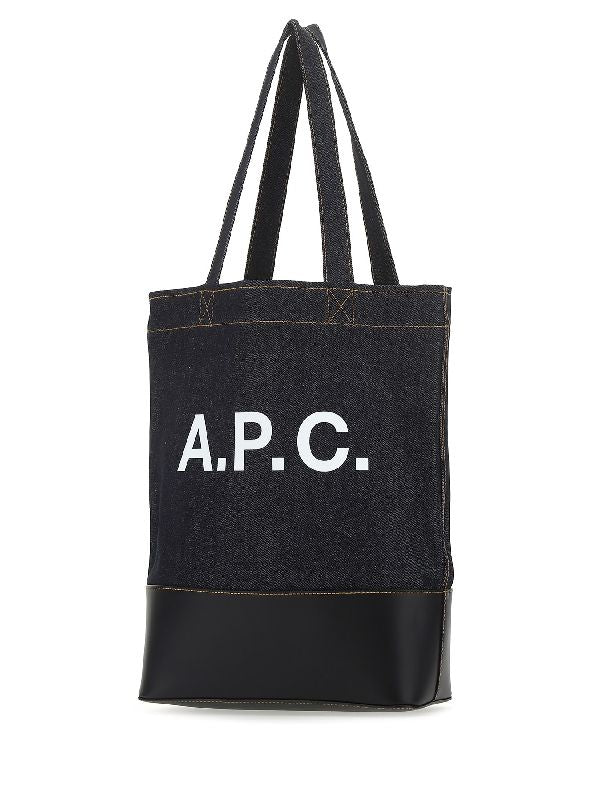 Axelle Axel Logo Denim Shopper
  Bag - Image 3