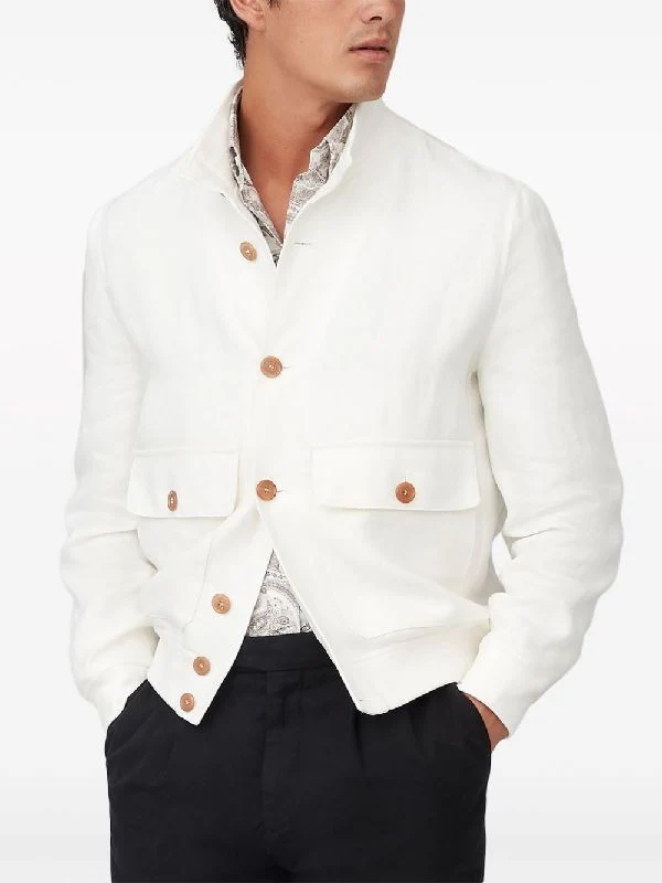 Pocket Button High Neck Jacket - Image 2