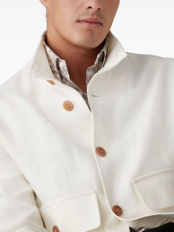 Pocket Button High Neck Jacket - Image 4
