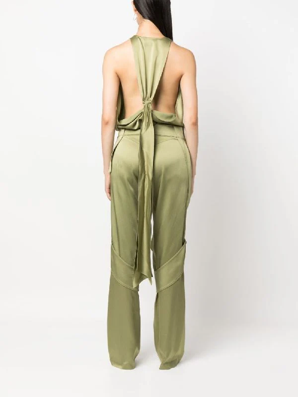 Satin V-Neck Bodysuit - Image 4