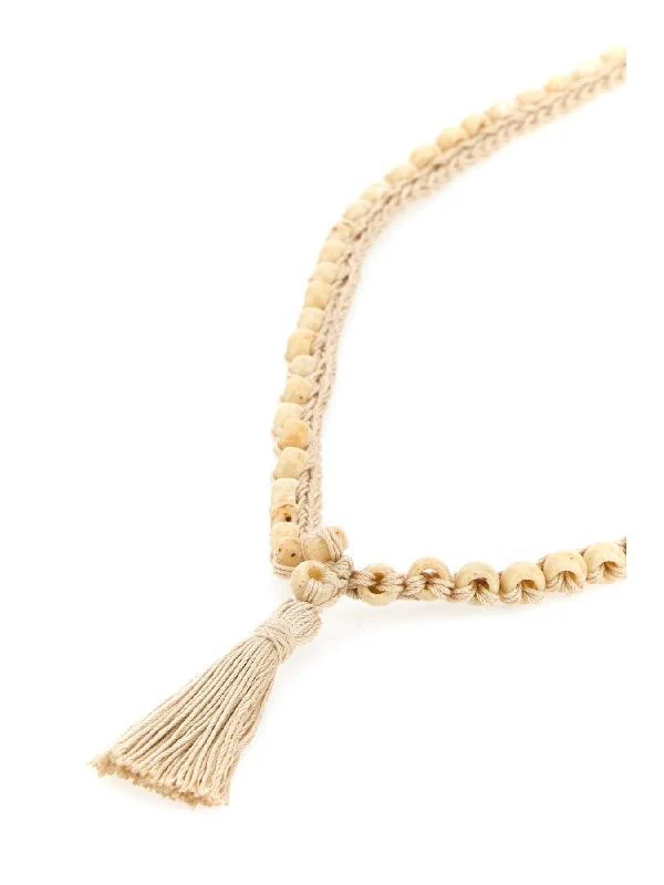 Crochet Tassel Bead Necklace - Image 5